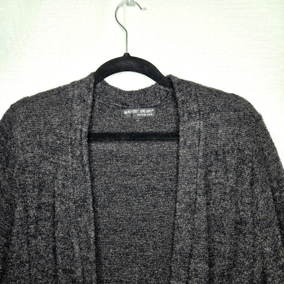 Barefoot Dreams Cozychic lite cardigan sweater.  Carbon/gray XL - Picture 5 of 14